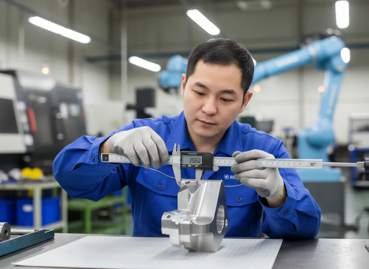 Precision measurement of a production sample