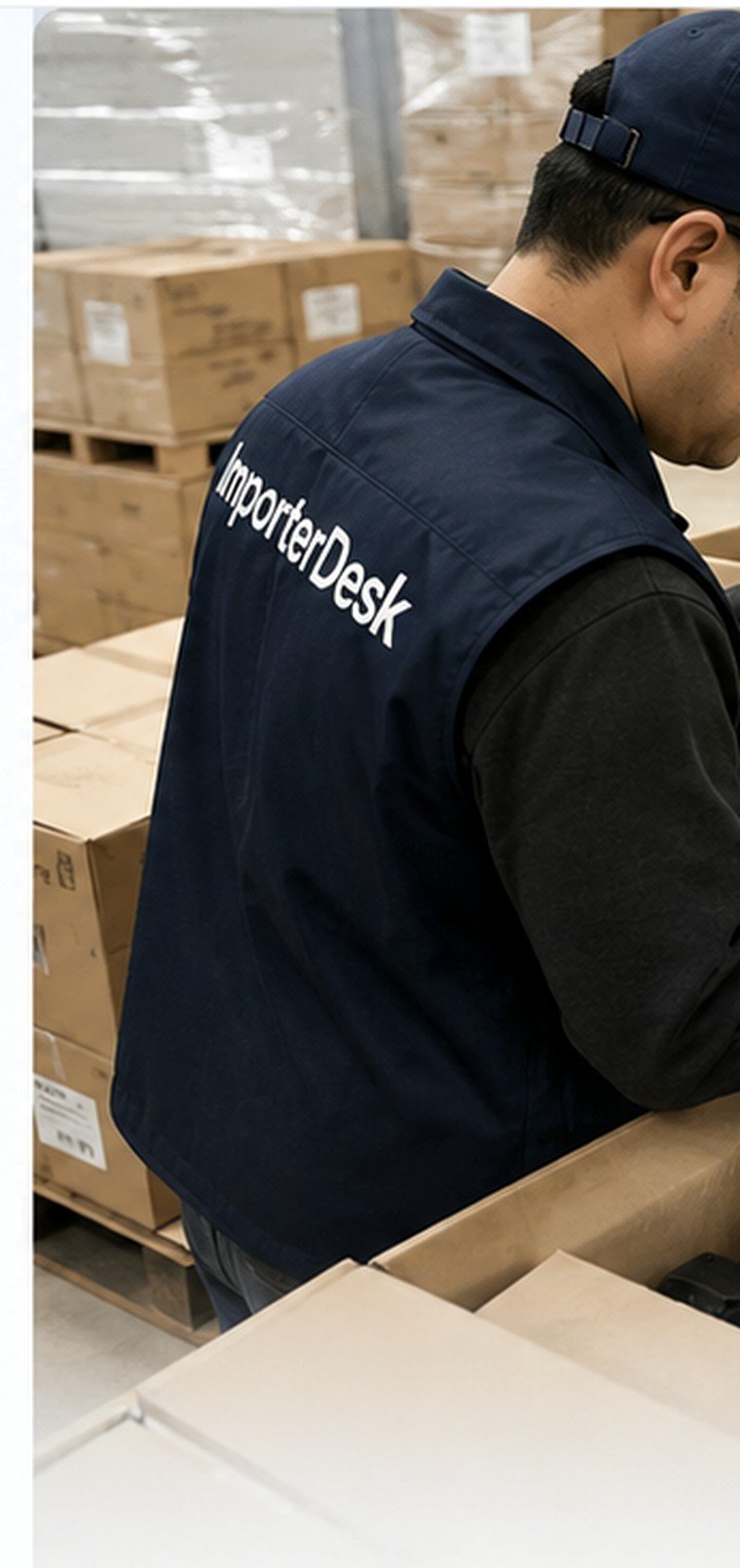 Quality inspector checking a production batch at the factory before shipment