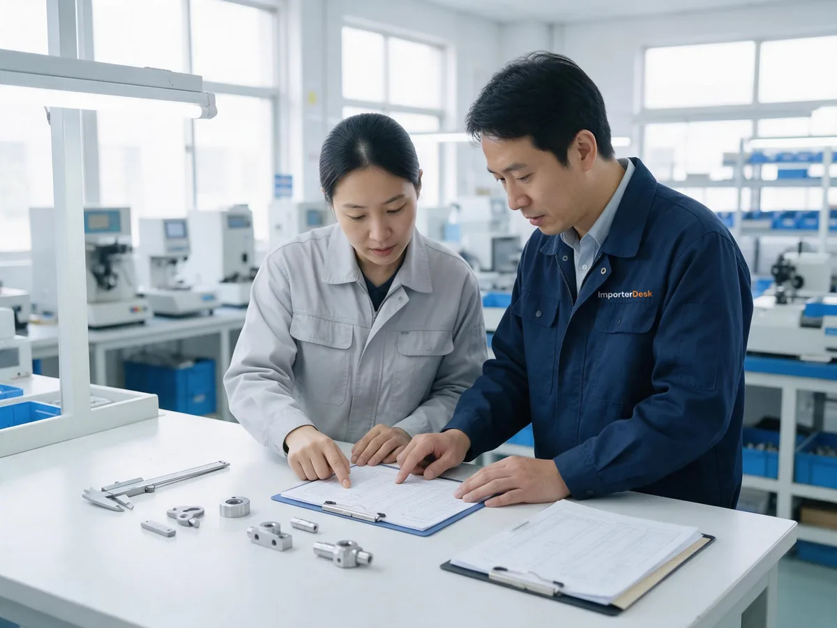 ImporterDesk 查核人員和品檢人員核對檢驗紀錄